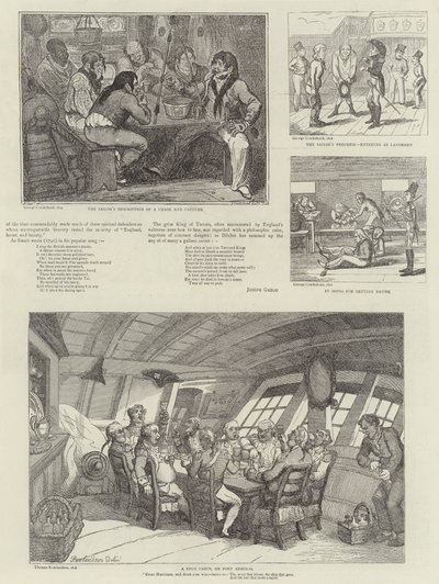 王立海軍展でのユーモラスなアート 作： George Cruikshank
