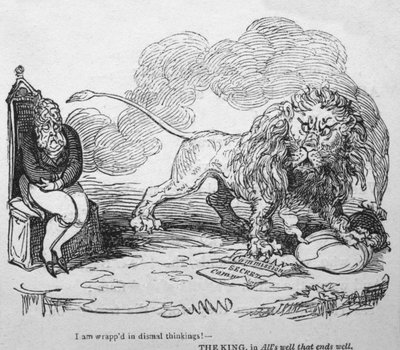 私は陰気な考えに包まれています！、c1820。 作： George Cruikshank