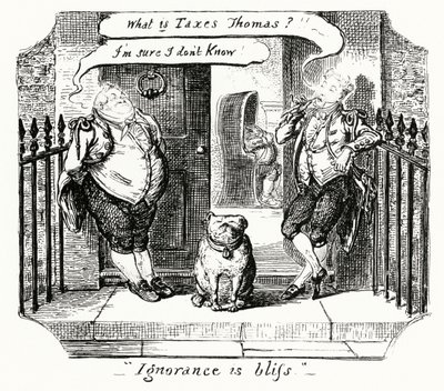Ignorance is Bliss (彫刻) 作： George Cruikshank