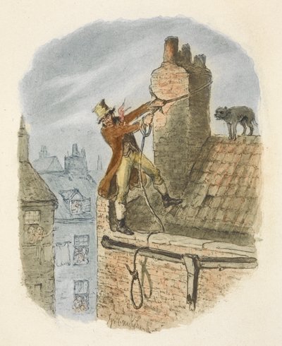 オリバー・ツイスト』の挿絵 作： George Cruikshank