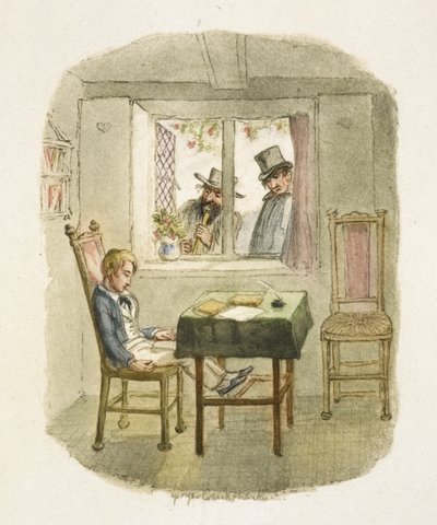 オリバー・ツイスト』の挿絵 作： George Cruikshank