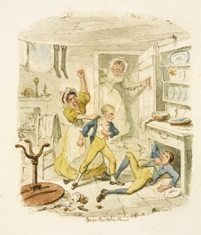 オリバー・ツイスト』の挿絵 作： George Cruikshank