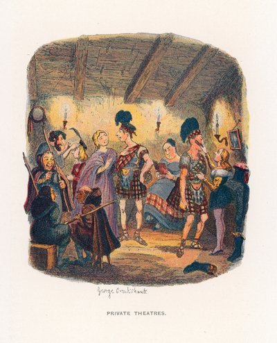 ボズによるスケッチ用イラスト 作： George Cruikshank