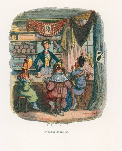 ボズによるスケッチ用イラスト 作： George Cruikshank