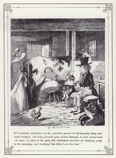 The Bachelors Own Book, or The Progress of Mr Lambkin (Gent) (e.g. engraving)」のイラスト。 作： George Cruikshank