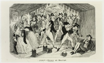 7月 - ジョージ・クルイックシャンクのスチール・エッチングから『コミック・アルマナック』へ：1835-1853 作： George Cruikshank