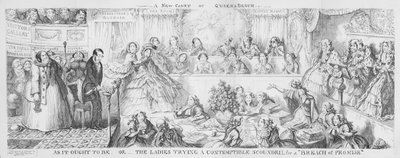 卑劣な悪党を "約束の不履行 "で裁く女性たち。(エングレーヴィング) 作： George Cruikshank