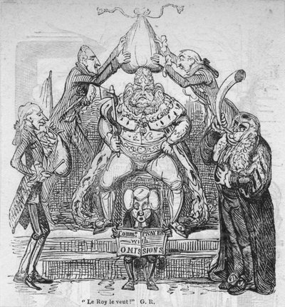 Le Royはそれを望んでいます！ GR、c1820。 作： George Cruikshank