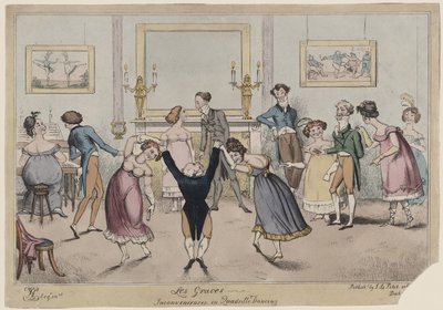 レグレイス、カドリーユダンスの不便 作： George Cruikshank