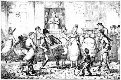 サボヤード、1818年。 作： George Cruikshank