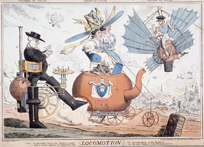 「ロコモーション」、ロンドン、c1820 作： George Cruikshank