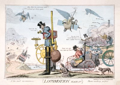 「ロコモーション」、ロンドン、c1820 作： George Cruikshank