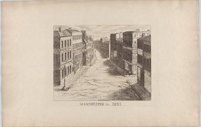 マンチェスター、1851年、1851年、1851年。 作： George Cruikshank