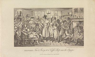真夜中、喫茶店のトムとジェリー… 作： George Cruikshank