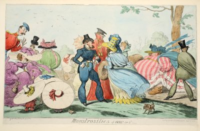 1825年と6年のモンスト、pub.1835年（手彩色のエングレービング 作： George Cruikshank