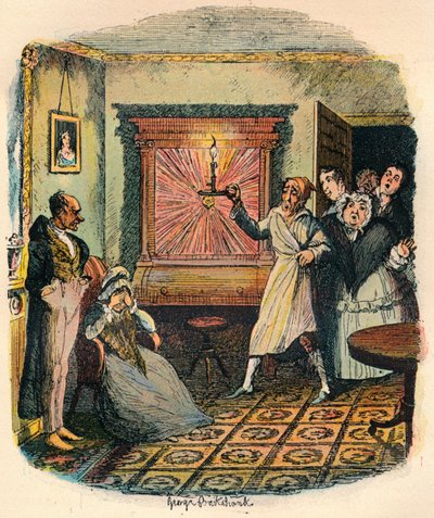 ティブス夫人とイブソンさん、c1900 作： George Cruikshank