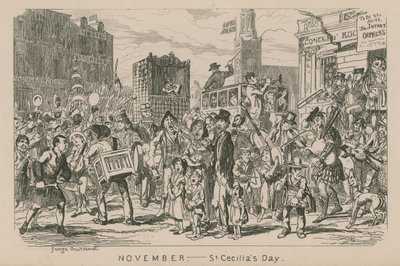 11月-聖セシリアの日 作： George Cruikshank