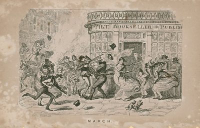 強風と戦う人々 作： George Cruikshank