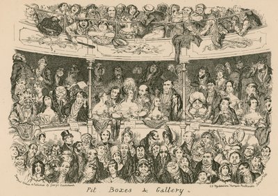ピット、ボックス、ギャラリー 作： George Cruikshank
