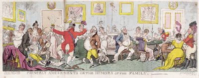 プリンスリー・アミューズメンツ（Princely Amusements）」または「ザ・ユーモアズ・オブ・ザ・ファミリー（The Humors of the Family）」。 作： George Cruikshank