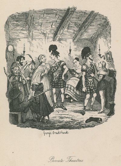 私立劇場 作： George Cruikshank