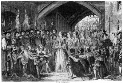 ジェーン女王の塔への入り口、1553年1840年 作： George Cruikshank
