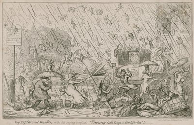 猫、犬、熊手 作： George Cruikshank
