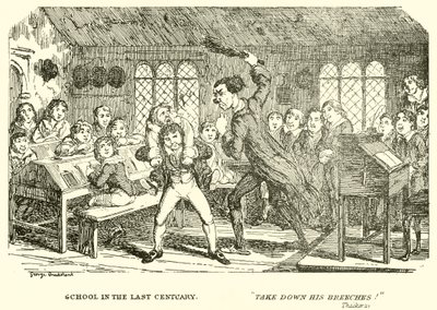 前世紀の学校 作： George Cruikshank