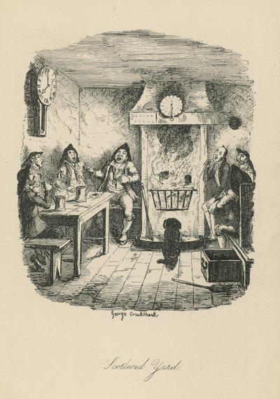 スコットランドヤードby George Cruikshank 作： George Cruikshank