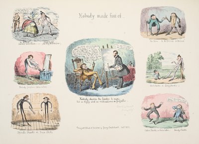 スクラップとスケッチ;パブ、誰もからかっていない。 1831（手描きの彫刻） 作： George Cruikshank