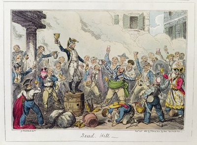 James Robins und Co.が1825年10月に発行したScud Hill（カラーエッチング） 作： George Cruikshank