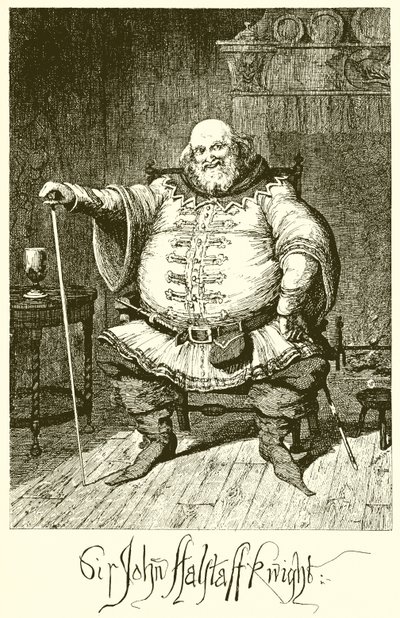 ジョン・ファルスタッフ卿 作： George Cruikshank