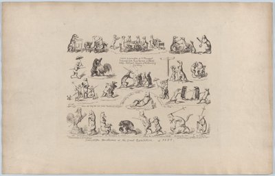 大博覧会のドローリーの一部、1851年、1851年。 作： George Cruikshank