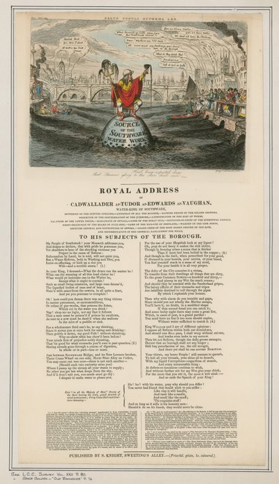 サザーク水道 作： George Cruikshank