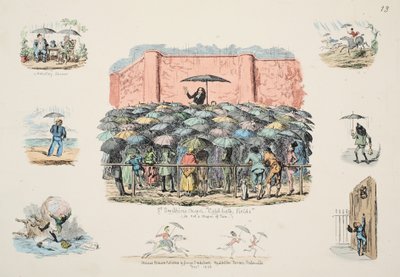 St Swithuns Chapel冷浴場、パブ。 1833（手描きの彫刻） 作： George Cruikshank