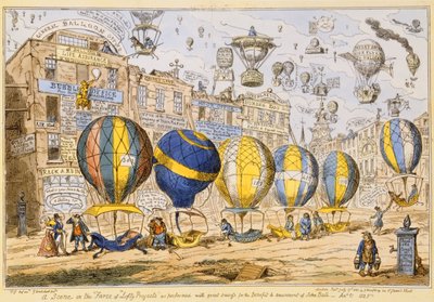 タクシー風船、パブ。 G.ハンフリー、1825年 作： George Cruikshank