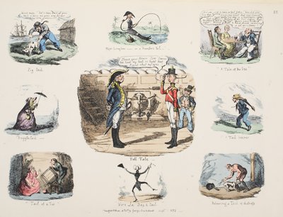 物語、パブ。 1832（手塗りの彫刻 作： George Cruikshank