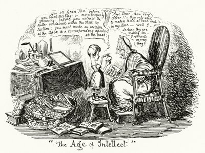 知性の時代」（エングレービング 作： George Cruikshank