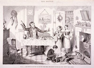 「ボトル」、1847 作： George Cruikshank