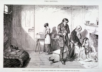 「ボトル」、1847 作： George Cruikshank