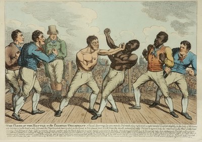 勝利の戦いの終わり（カラーエッチング 作： George Cruikshank