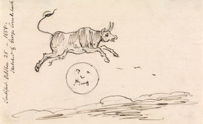 A Vaca Salta sobre a Lua 作： George Cruikshank