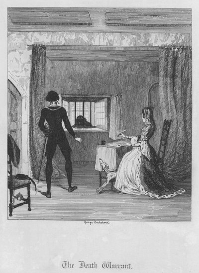 死の宣告」（エングレービング 作： George Cruikshank