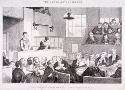 「酔っぱらいの子供たち」、c1847 作： George Cruikshank