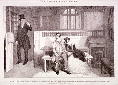 「酔っぱらいの子供たち」、c1847 作： George Cruikshank