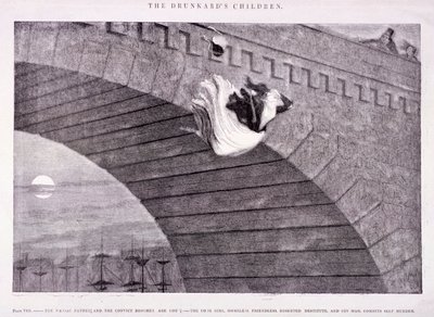 「酔っぱらいの子供たち」、c1847 作： George Cruikshank