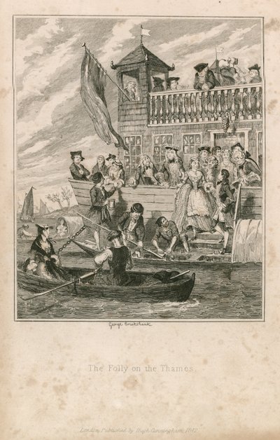 テムズ川の愚行 作： George Cruikshank