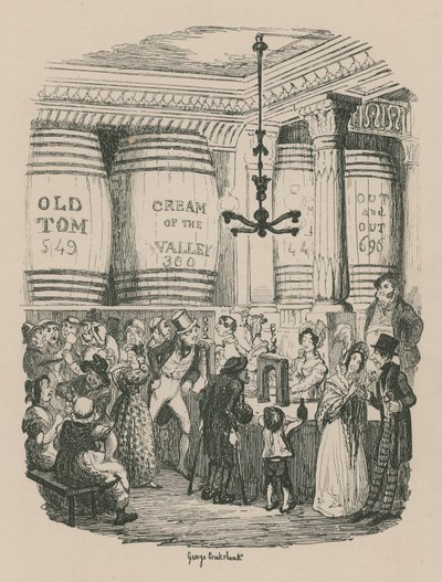 ジンショップ 作： George Cruikshank