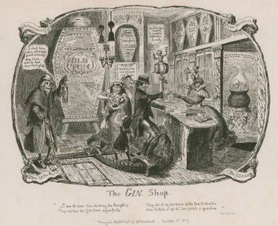 ジンショップ 作： George Cruikshank
