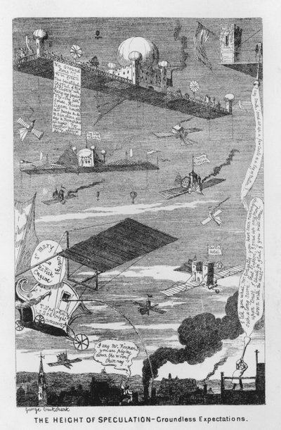 憶測の高さ、根拠のない期待（エングレービング 作： George Cruikshank